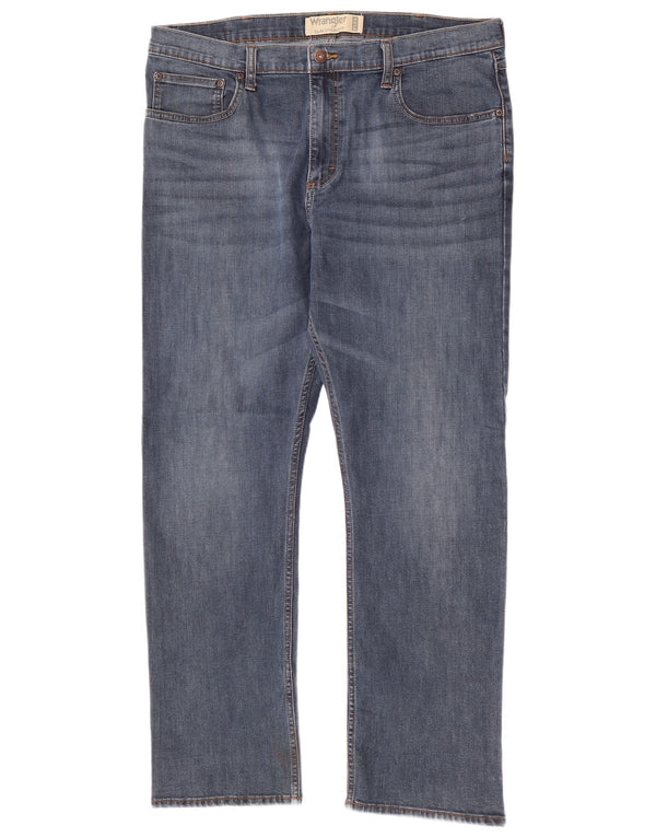 Jeans dritti slim da uomo Wrangler W38 L30 Blu