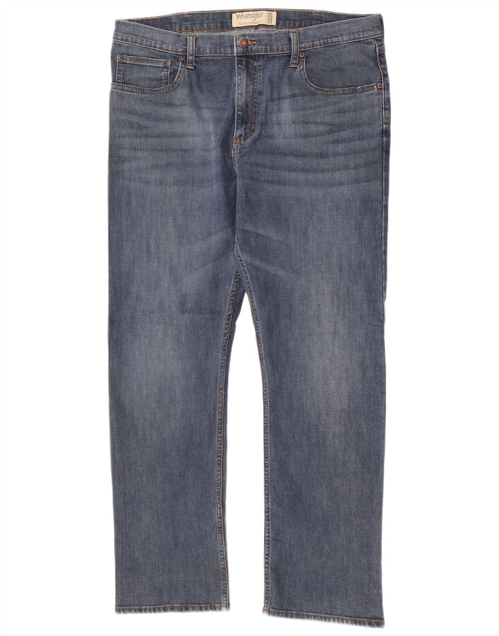 Jeans dritti slim da uomo Wrangler W38 L30 Blu