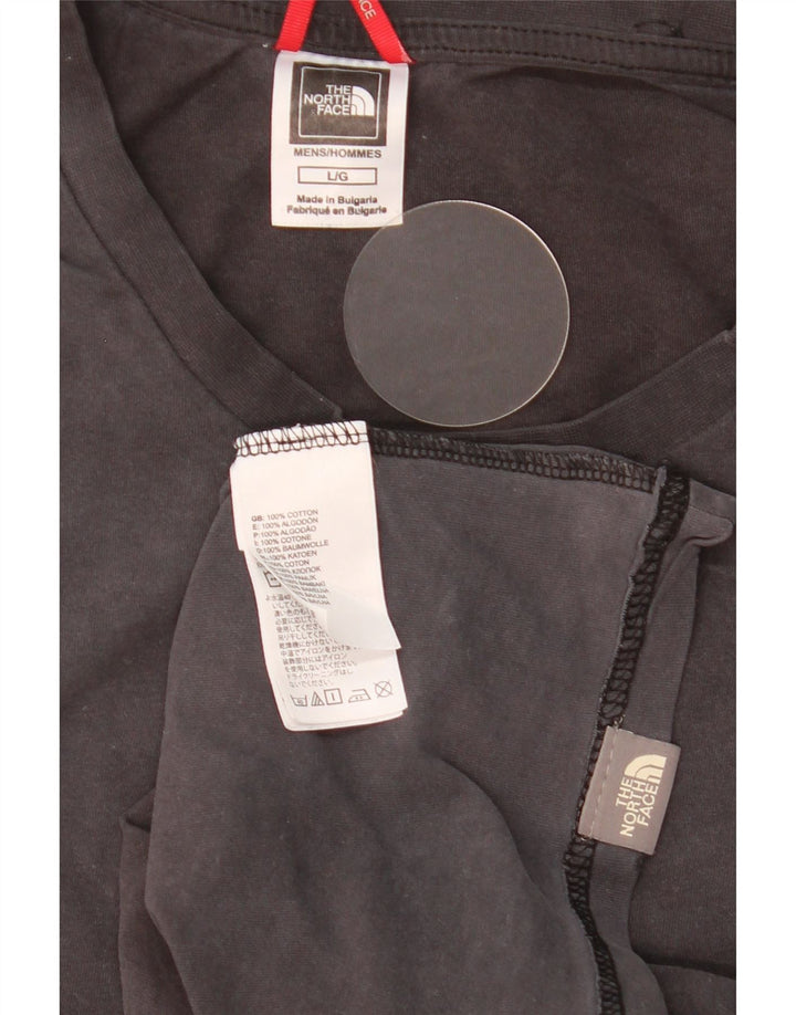 THE NORTH FACE T-shirt da uomo Top grande in cotone grigio