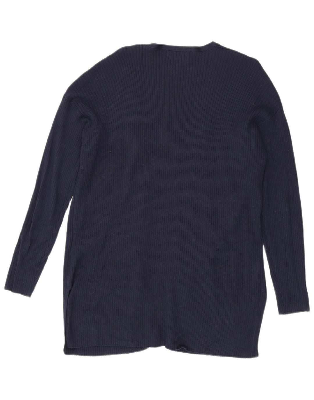 Maglione cardigan lungo da donna Marks & Spencer UK 14 medio blu navy