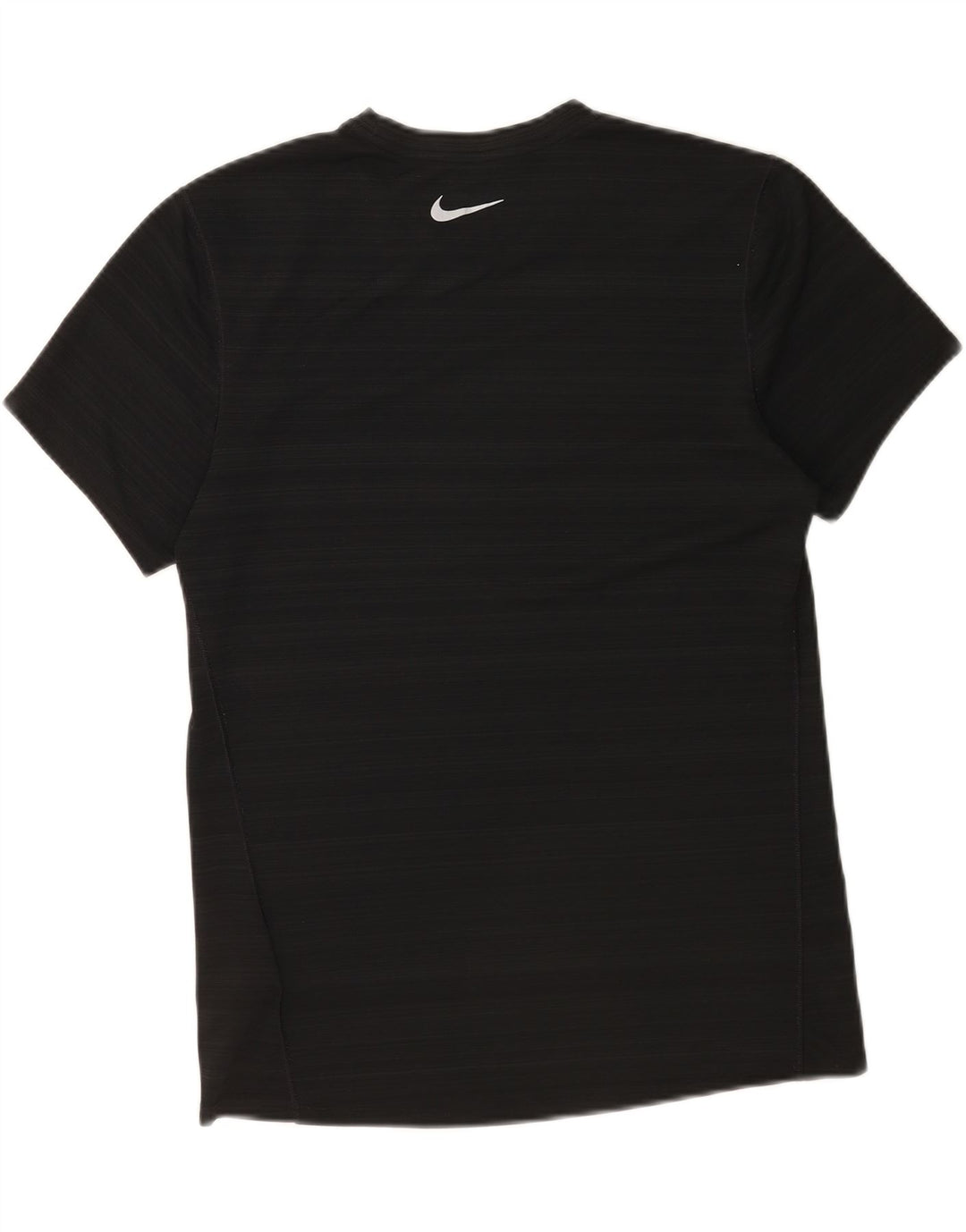 T-shirt Nike da uomo Dri Fit Top in poliestere a righe nere medie