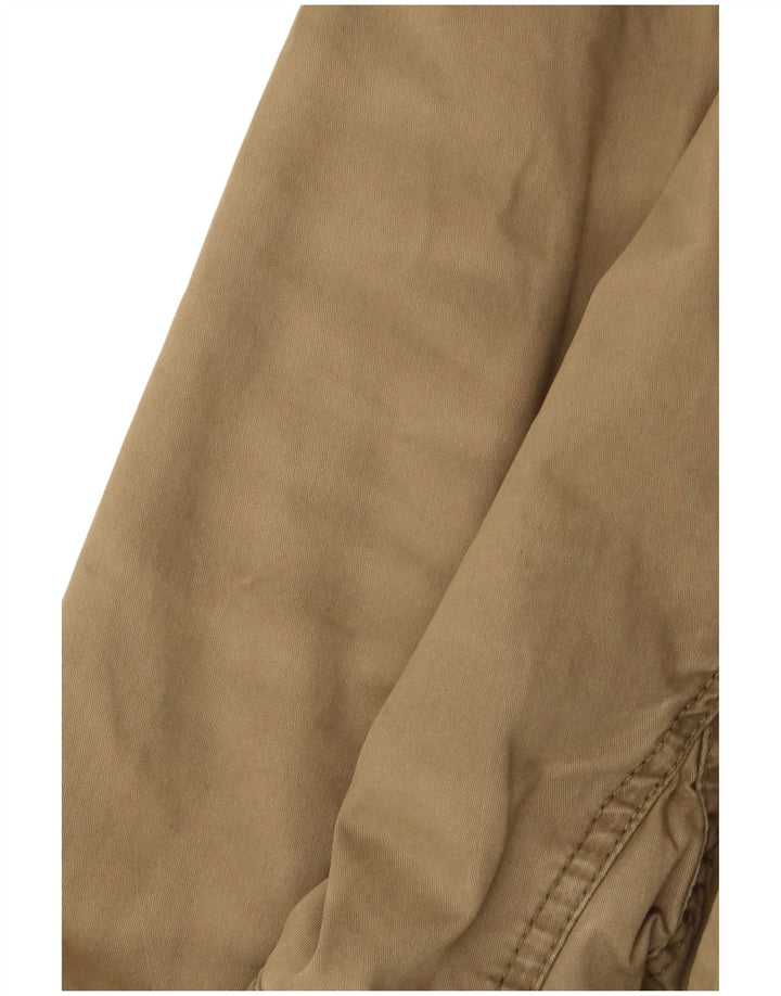 Giacca parka da donna con cappuccio Superdry UK 16 grande cotone kaki