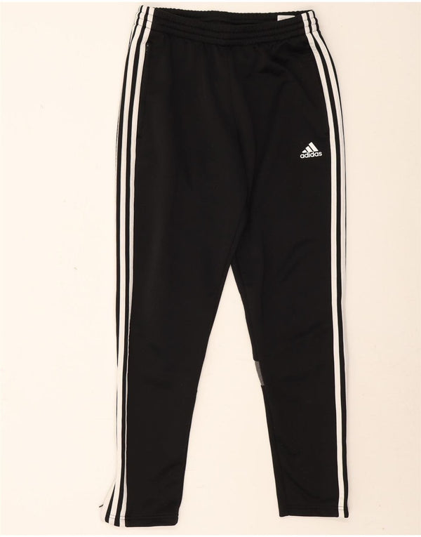 Pantaloni da tuta da donna Adidas UK 12 Medium Nero Colourblock Poliestere