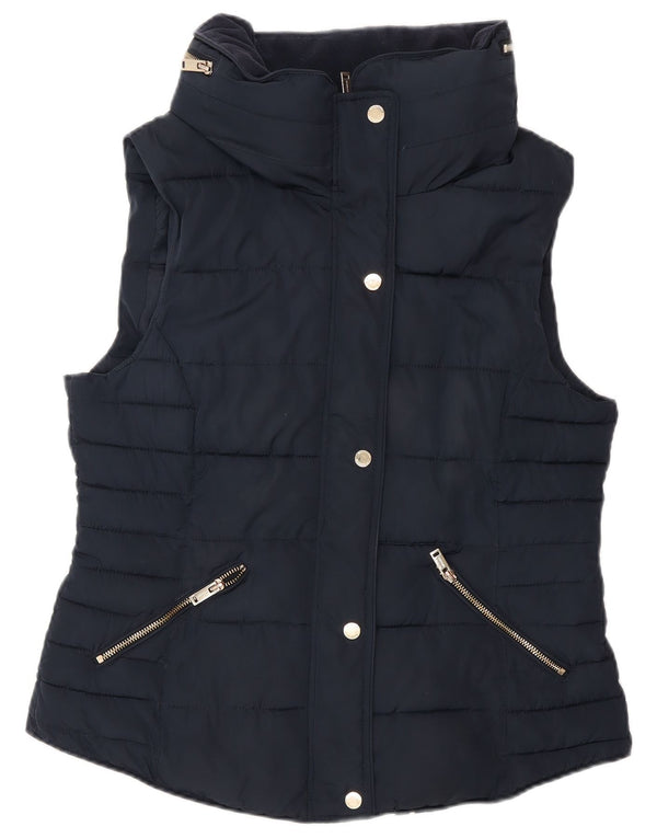 Gilet imbottito da donna Monsoon UK 14 medio poliestere blu navy