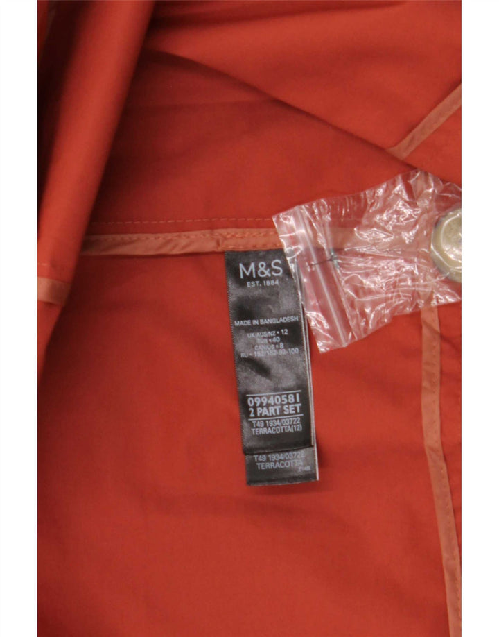 Soprabito da donna Marks & Spencer UK 12 cotone marrone medio