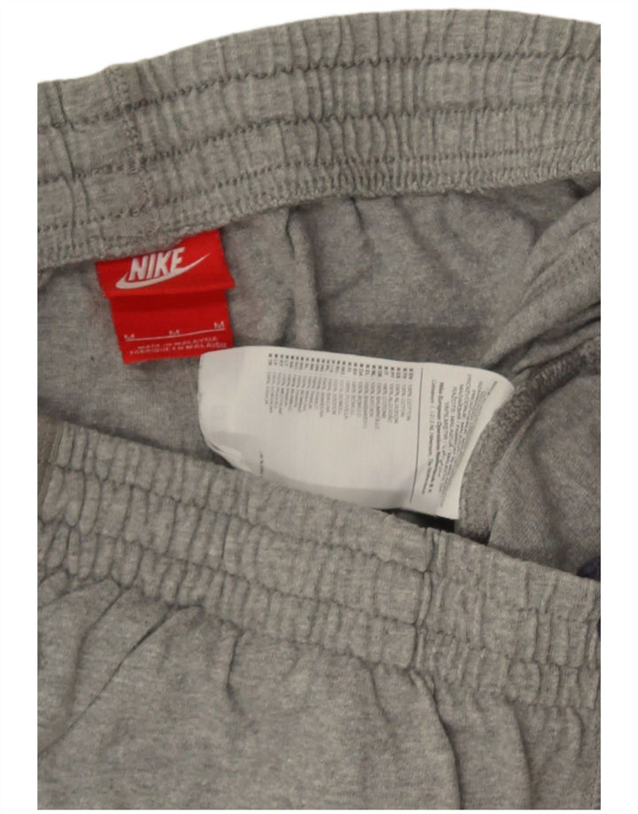 Pantaloncini sportivi Nike da uomo in cotone grigio medio