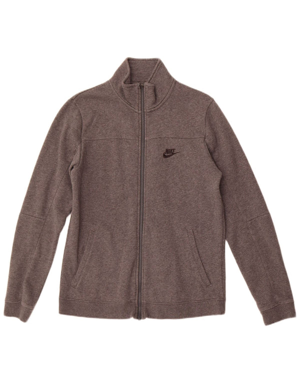 Giacca da ginnastica da uomo Nike Small in cotone chiazzato grigio