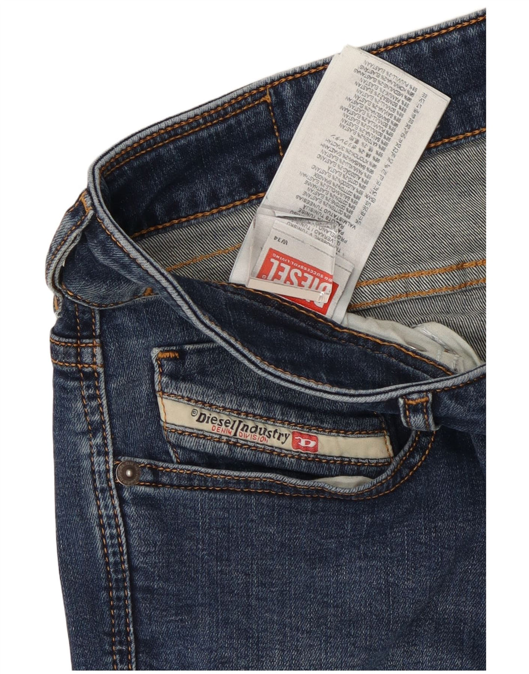 Jeans slim da uomo Diesel Thanaz W34 L27 cotone blu
