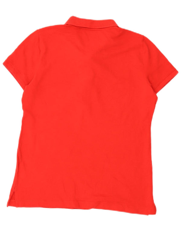 Polo da donna Nautica UK 14 grande in cotone rosso