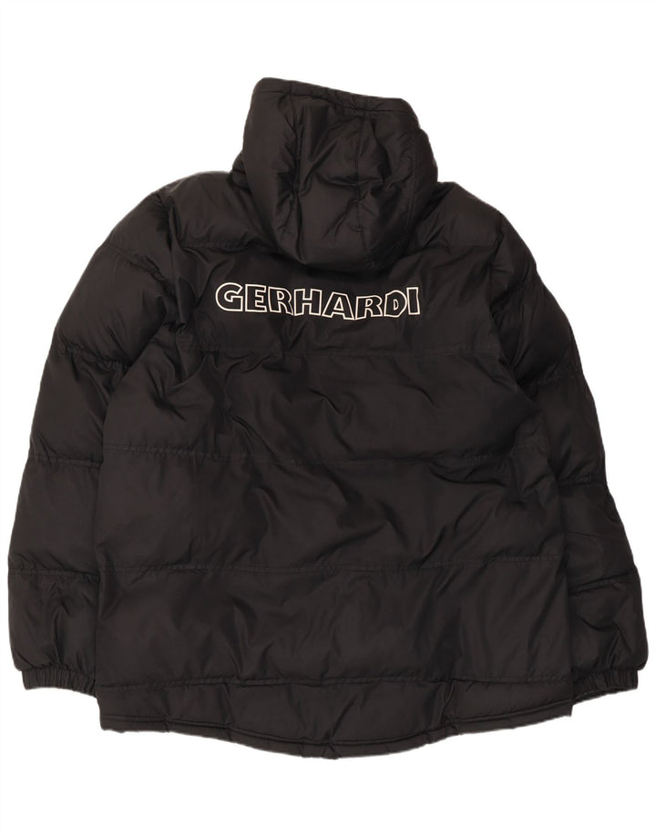 Giacca imbottita con cappuccio grafico Nike da uomo UK 42 XL nera