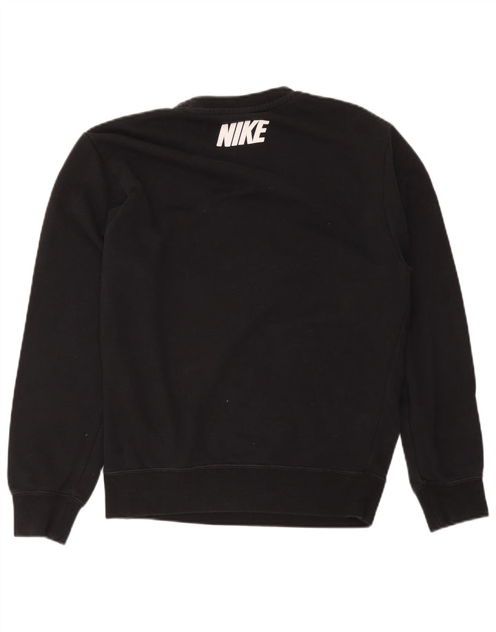 Felpa con grafica Nike da uomo XS in cotone nero