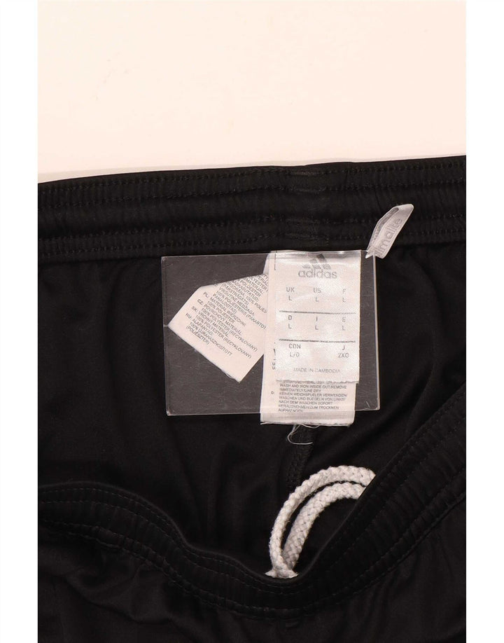 Pantaloncini sportivi Adidas Climalite da uomo grandi color block nero