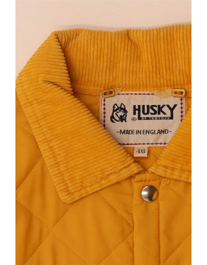 Giacca trapuntata da uomo Husky UK 46 3XL Poliammide gialla