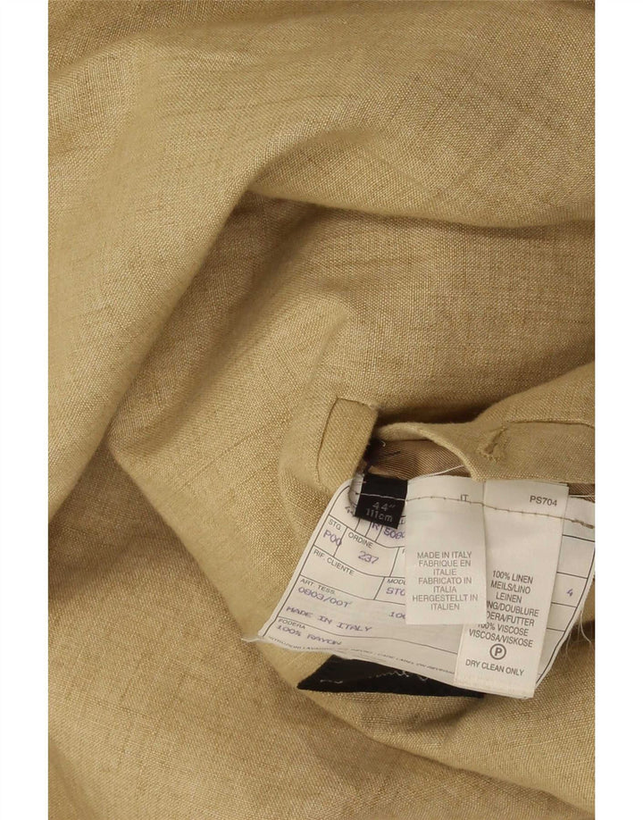 Giacca blazer a 3 bottoni da uomo Paul Smith UK 44 2XL Lino beige