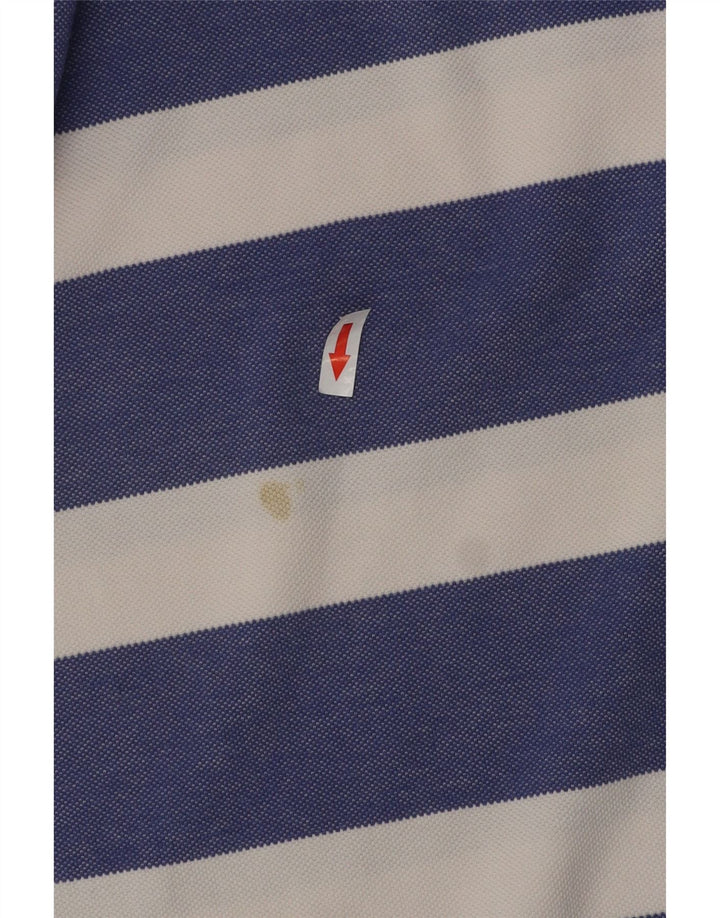 Crew Clothing Polo da uomo 2XL in cotone a righe blu