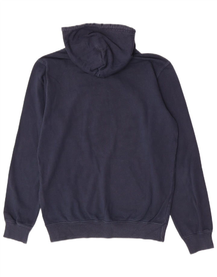 Felpa con cappuccio grafica da uomo Champion, cotone medio blu navy