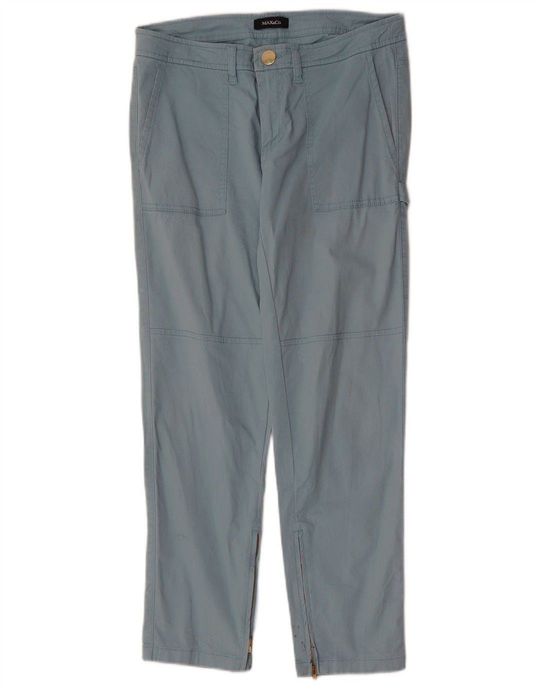 MAX & CO. Pantaloni chino dritti da donna W30 L26 Blu
