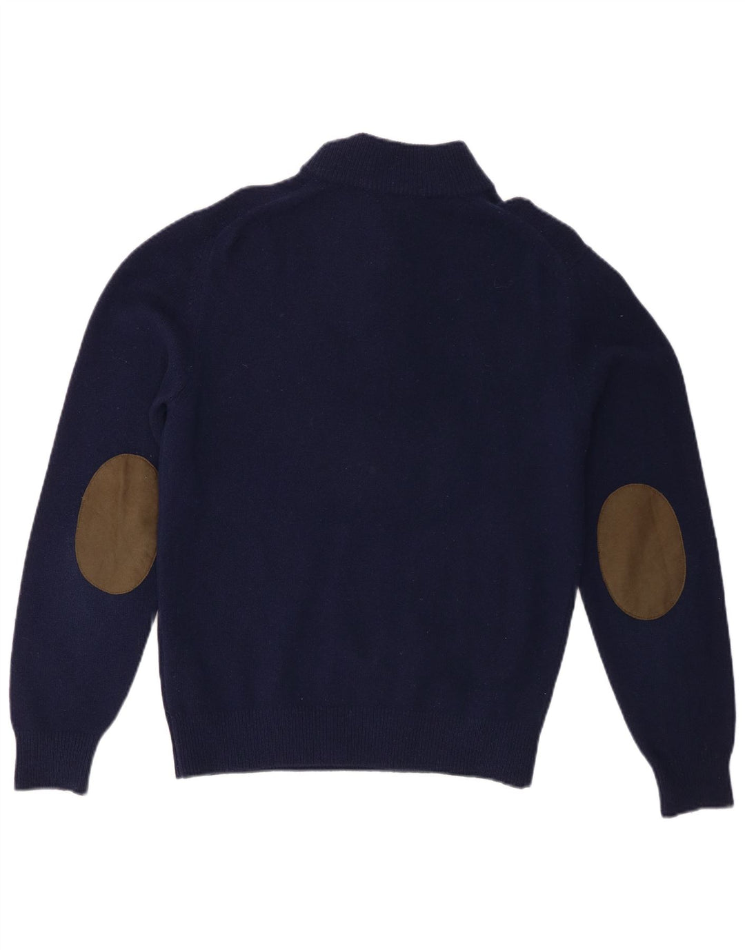 Maglione da uomo Hackett con zip e collo in lana d'agnello medio blu navy