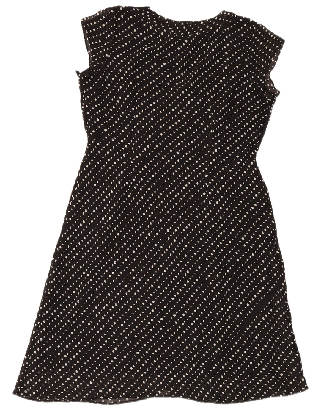 Abito a trapezio da donna Wallis UK 20 2XL Poliestere maculato nero