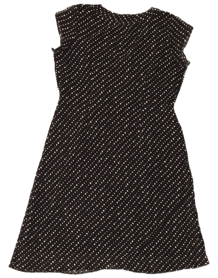 Abito a trapezio da donna Wallis UK 20 2XL Poliestere maculato nero