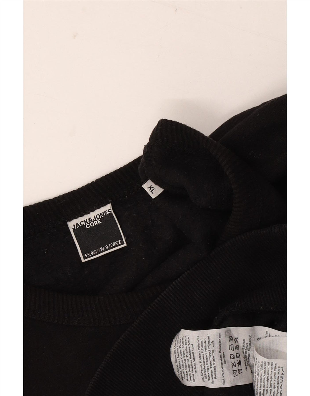 JACK & JONES Felpa da Uomo Maglione XL Nero Cotone