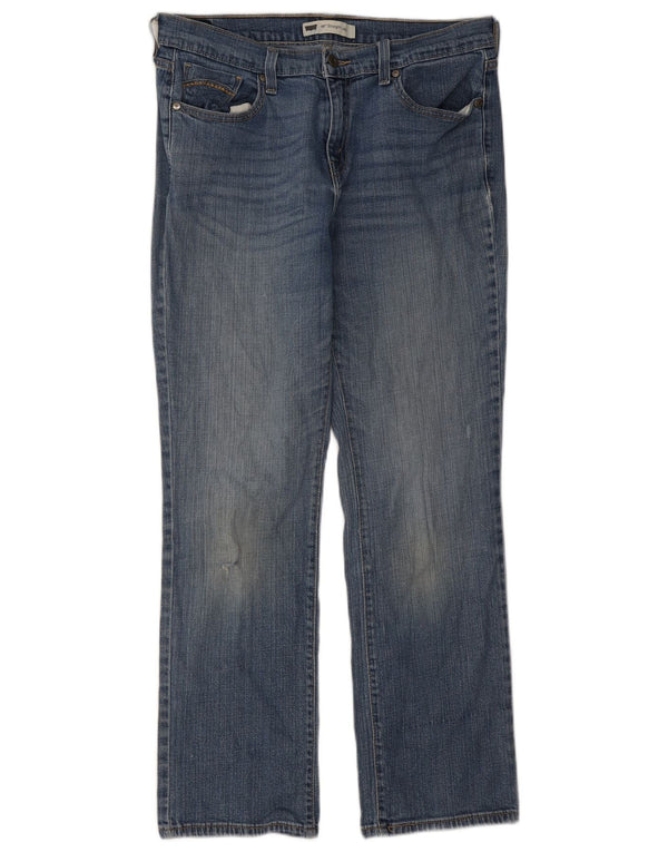 Levi's Donna 505 Jeans dritti US 10 Large W30 L29 Cotone blu
