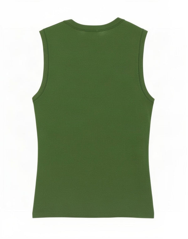 Canotta da donna Benetton UK 14 grande cotone verde