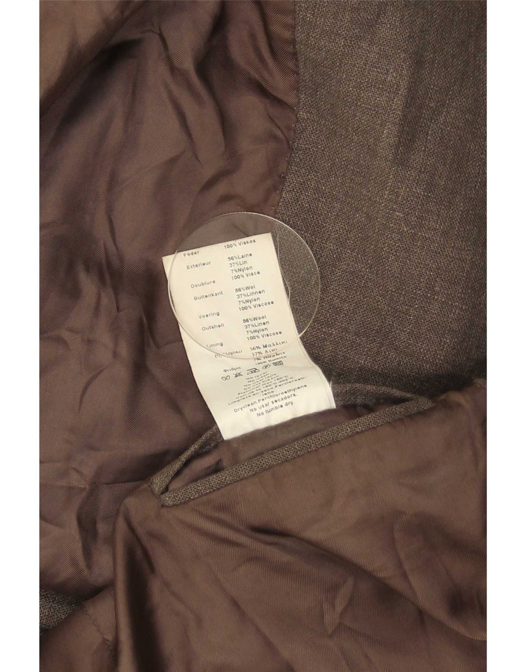 Giacca blazer da uomo a 3 bottoni Massimo Dutti EU 46 piccola lana grigia