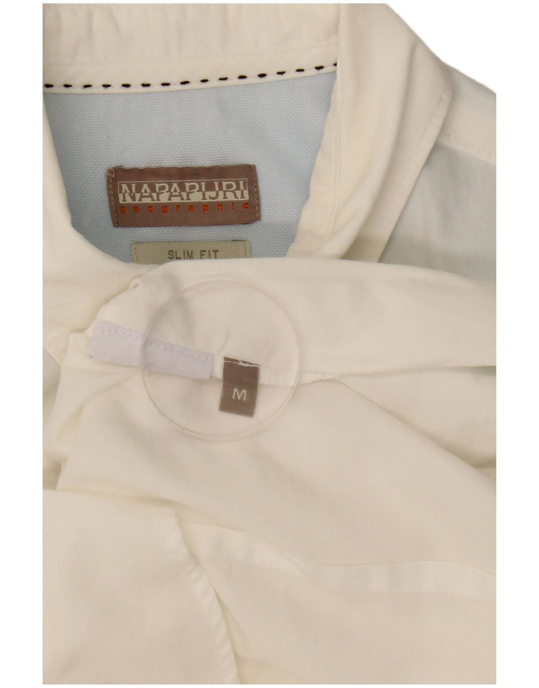 Camicia slim fit da uomo Napapijri bianco medio