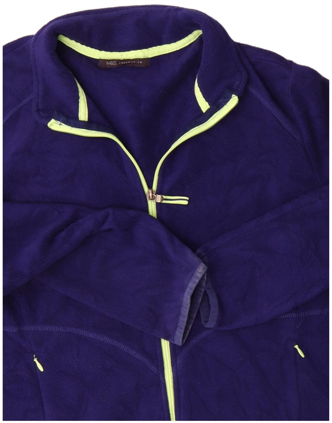 Giacca in pile da donna Marks & Spencer UK 20 2XL Poliestere viola