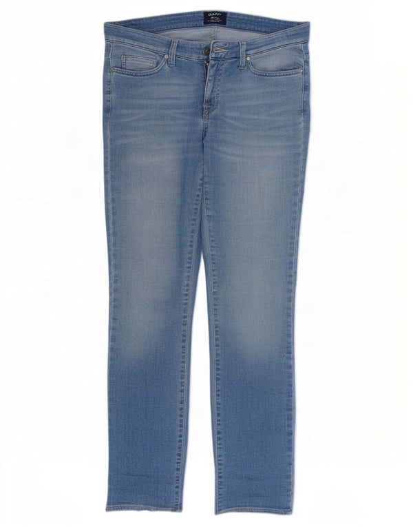 Gant Jeans affusolati Audrey skinny a vita bassa da donna W28 L30 cotone blu