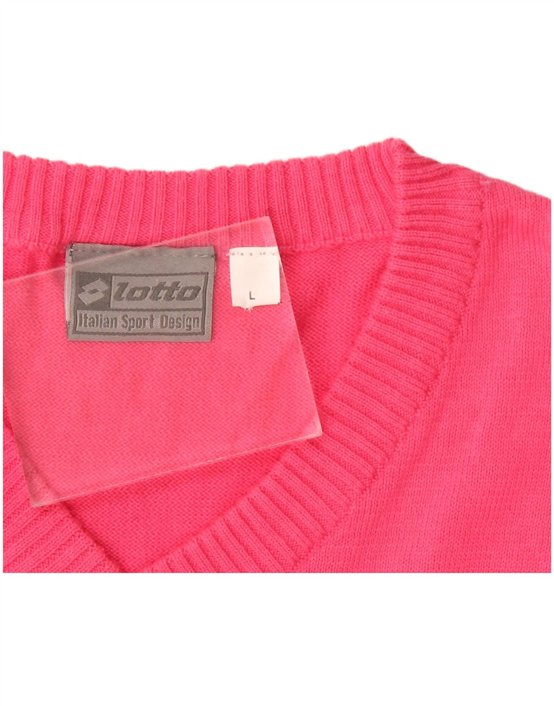 Maglione maglione con scollo a V da donna Lotto UK 16 Large Rosa