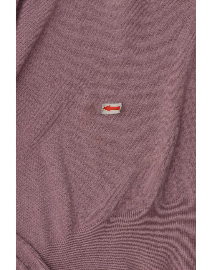 Maglione maglione con scollo a V da donna Marks & Spencer UK 16 grande viola