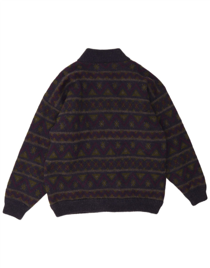 Maglione cardigan da uomo Settebello medio multicolore geometrico