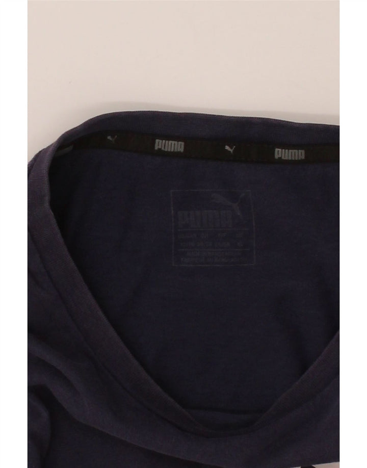 PUMA Mens Graphic T-Shirt Top XL Navy Blue Vintage Puma and Second-Hand Puma from Messina Hembry 