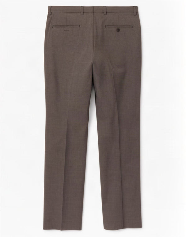 Pantaloni casual da uomo Marks & Spencer su misura W34 L33 poliestere grigio