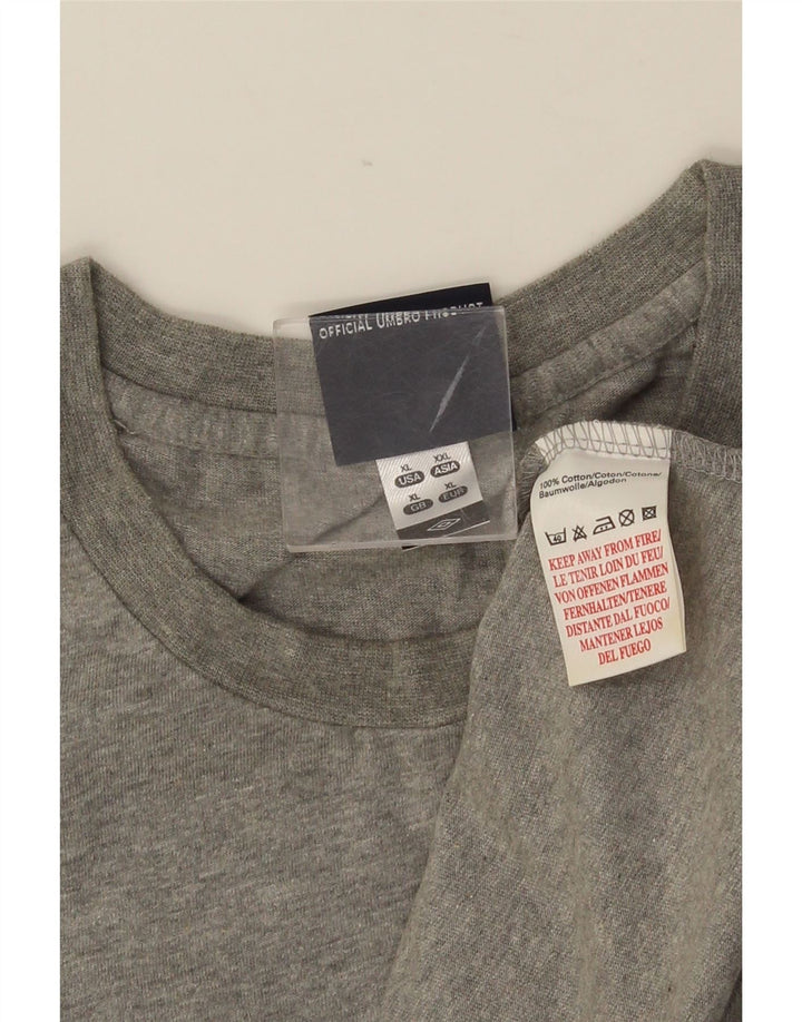 Canotta grafica da uomo UMBRO XL in cotone grigio