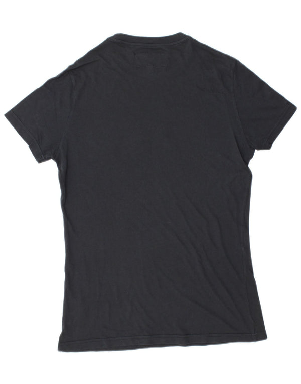 ARMANI JEANS T-shirt grafica da uomo Top grande in cotone nero