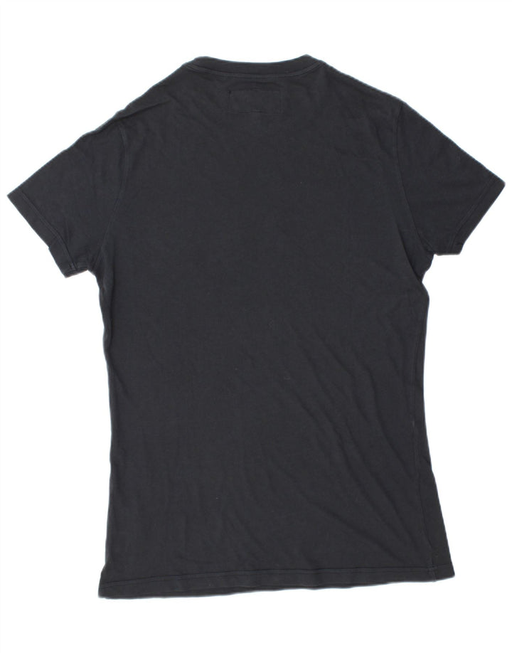 ARMANI JEANS T-shirt grafica da uomo Top grande in cotone nero