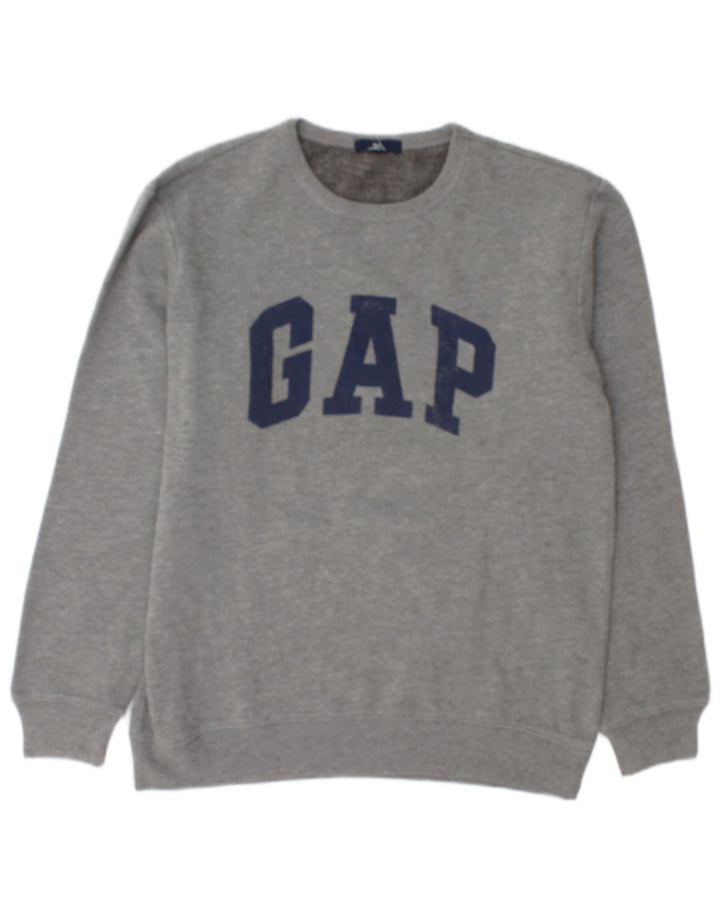 Felpa grafica da uomo Gap grigio medio