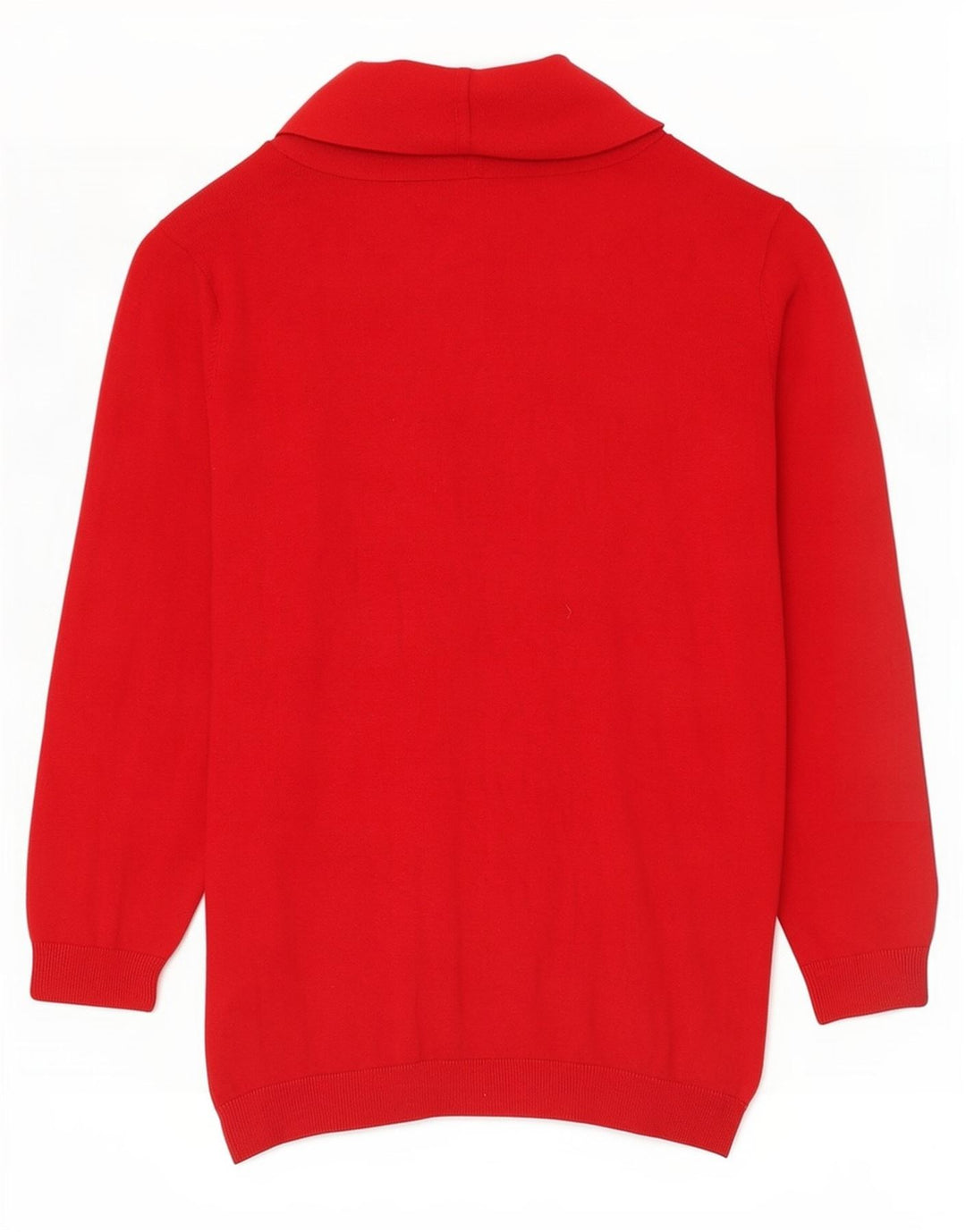 Maglione da donna Chaps con collo a scialle UK 12 Seta rossa media