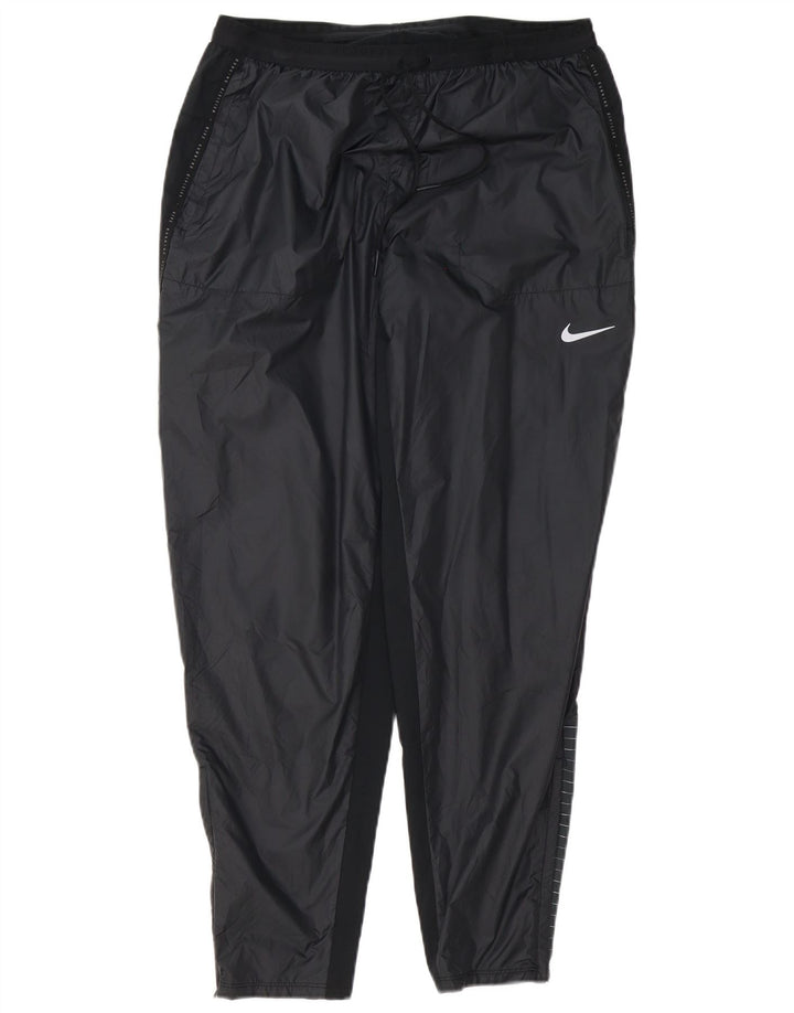 Pantaloni da tuta da uomo NIKE Storm-Fit, grandi, in poliestere color block nero