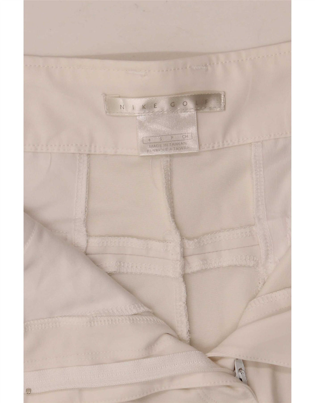 Pantaloncini chino con grafica da golf da donna Nike Small W28 poliestere floreale bianco