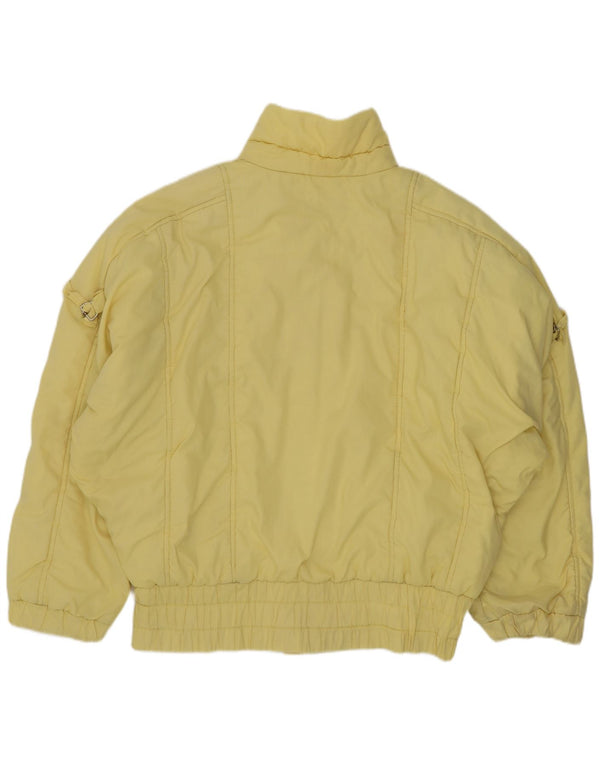 Giacca da sci vintage da donna UK 18 XL gialla