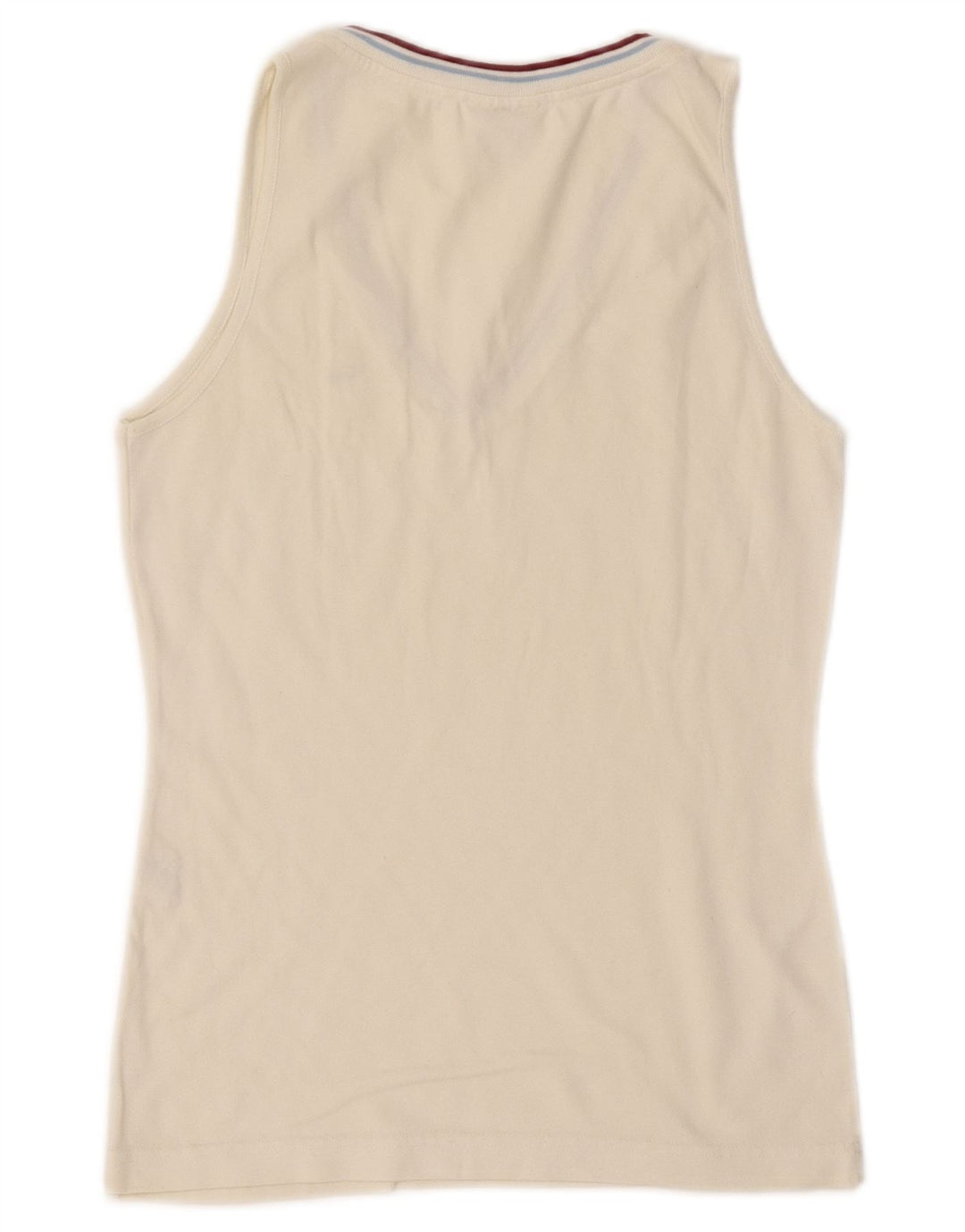 Canotta da donna Lacoste taglia 40 media cotone bianco sporco