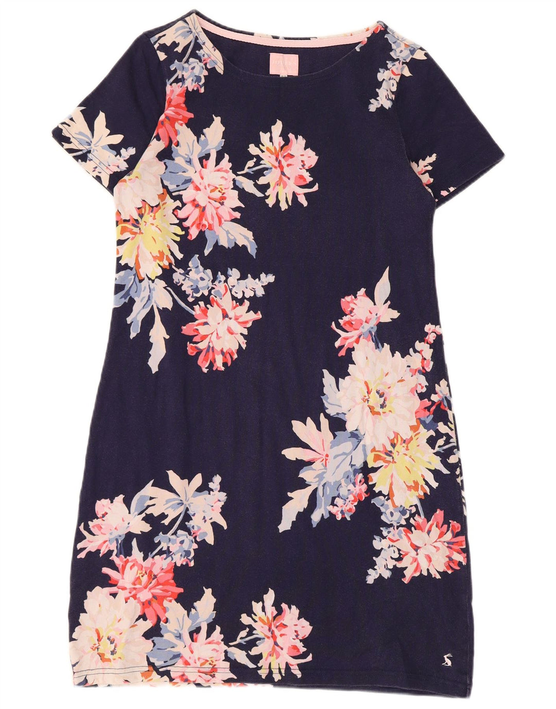 JOULES Abito tubino da donna UK 12 Cotone floreale medio blu navy