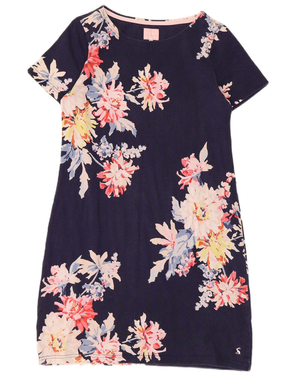 JOULES Abito tubino da donna UK 12 Cotone floreale medio blu navy