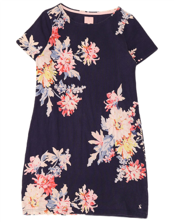 JOULES Abito tubino da donna UK 12 Cotone floreale medio blu navy