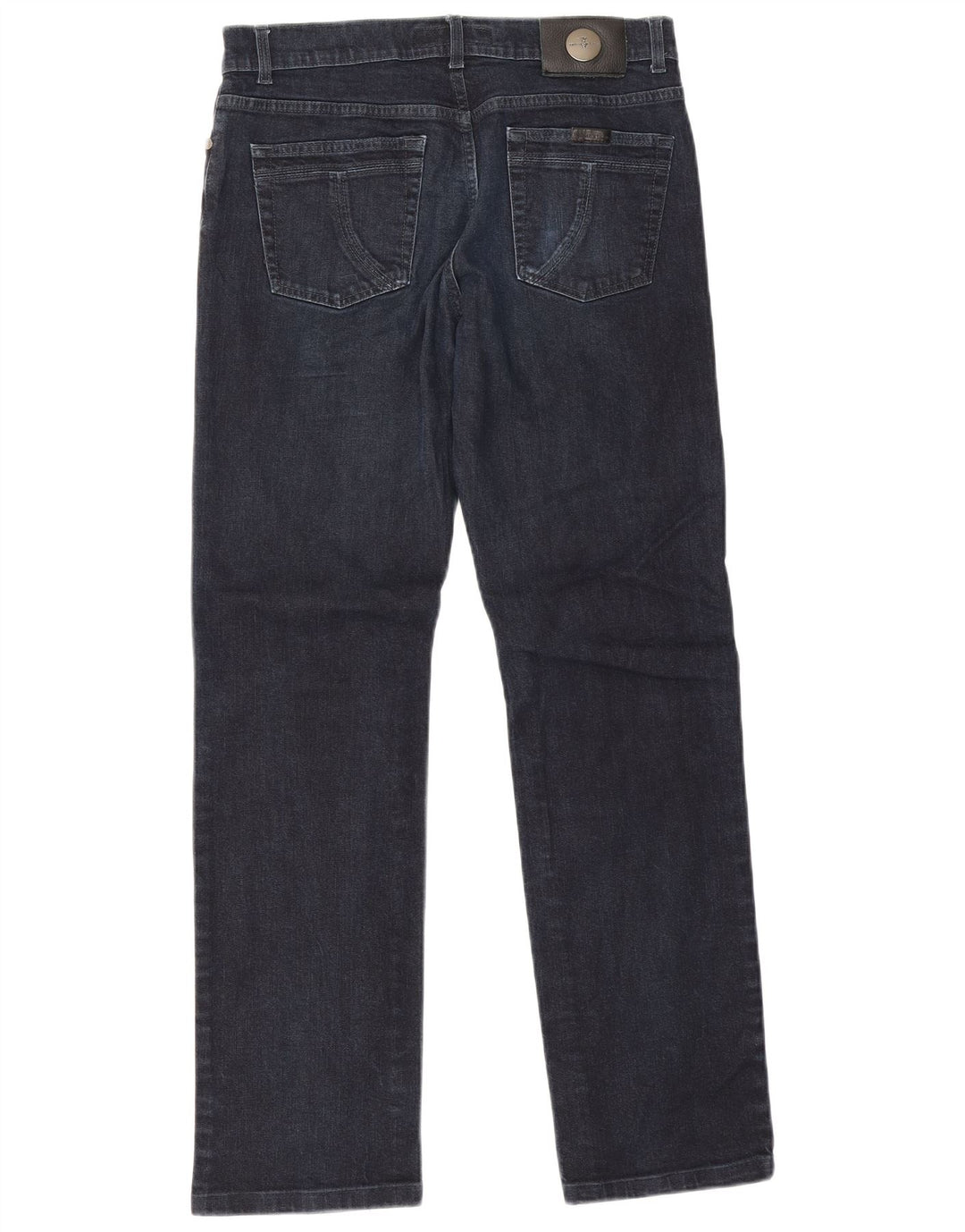 Jeans Dritti Donna Trussardi W33 L29 Cotone Blu Navy