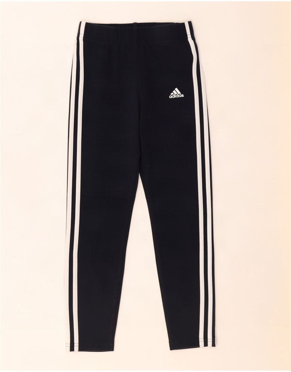 Leggings Adidas da ragazzo 11-12 anni in cotone blu navy